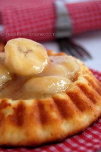 Tartelettes façon cheesecake (caramel banane)