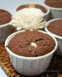 Muffins fondants aux 2 chocolats