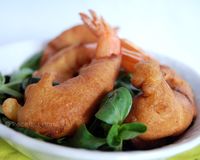Beignets de crevettes et de langoustines