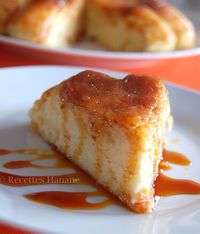Gâteau de semoule à la cannelle et au caramel