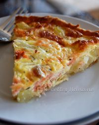 Tarte au saumon et aux pommes de terre