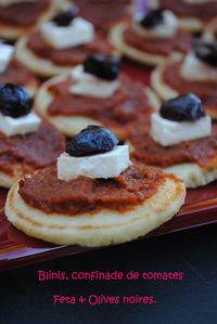 blinis & confinade tomates