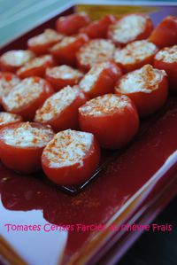 tomates cerises chèvre