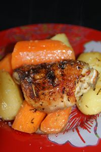 poulet au citron moutardes et herbes de provence 004