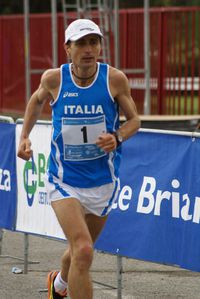Giorgio Calcaterra al campionato del Mondo 100 km 2013 a Seregno - Foto di Maurizio Crispi