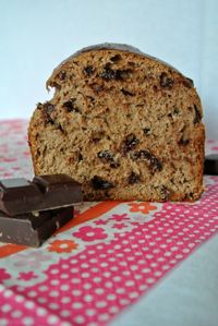 Brioche chocolatée aux pépites de chocolat