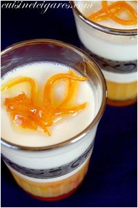 Panna Cotta sur Gelée d'Agrumes Fleurs 4