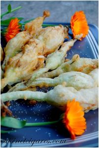 Tempura de Fleurs de Courgettes 1