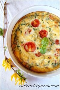 Frittata Tomates Cerises et Féta 4