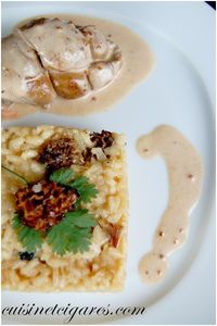 Rognons de veau et risotto aux morilles 2
