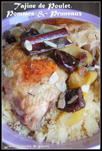 tajine poulet pommes prune