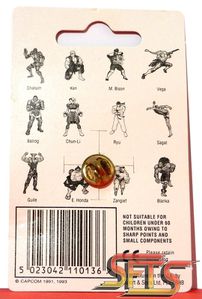 032-Street Fighter II Pin Brooch Back
