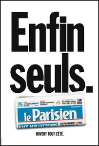campagne pub le parisien 2012
