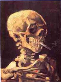 Van Gogh crâne à la cigarette