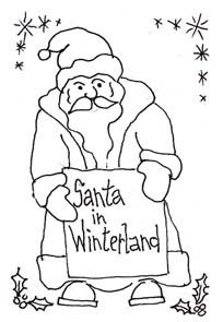 santa in winterland