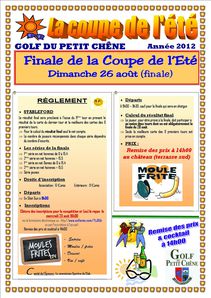 Affiche finale Coupe de l'été 2012