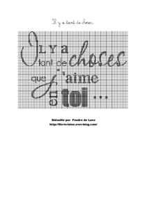 il y a tant de choses