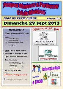 Affiche Peugeot Parthenay Mazières et CA mazières