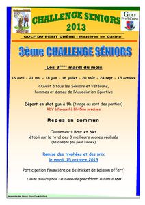 Challenge Séniors 2013