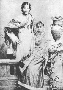 Tagore with wife