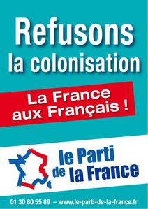 Affiche refusons la colonisation