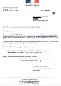 courrier taxe ordure menagere