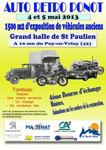 Auto retro ponot saint paulien 4 ET 5 mAI 2013