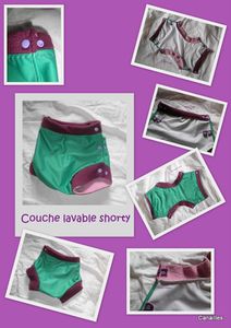 Couche lavable Shorty TL vert mauve (8)