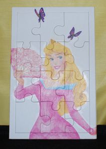 Puzzle princesse rose