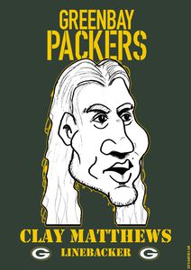 Clay Matthews Caricature