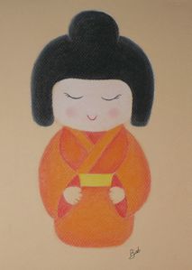 Kokeshi orange