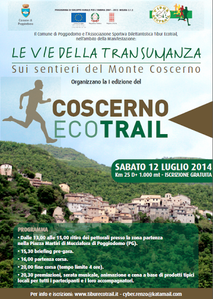 Coscerno Ecotrail 2014 (1^ ed.). Iscrizione gratuita, ma con il numero massimo di 100 pettorali disponibili