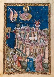 Trône de Dieu et de l'Agneau Bruges BNF