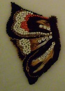 papillon noir et marron 3 ailes