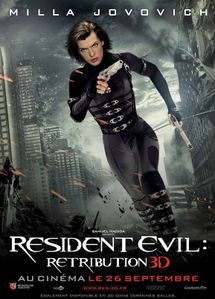 RESIDENT EVIL RETRIBUTION affiche