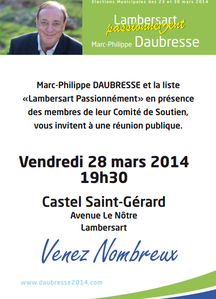 Invitation réunion publique M.-P. DAUBRESSE - 28.03