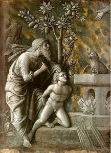Andrea Mantegna 1431-1506 le sacrifice d Isaac. 1495. Huile