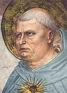 Thomas d' Aquin : 28 janvier. Par Fra Angelico.