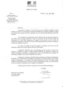 Réponse préfecture suite au courrier du 17 mai 2010 déch