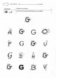 attention visuelle g