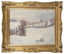 guillaumin saint-sauves sous la neige 1900 framed new i