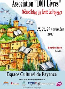 affiche salon du livre de fayence affiche salon du livre de fayence