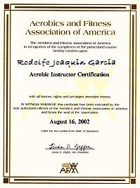 T Certificate AFAA