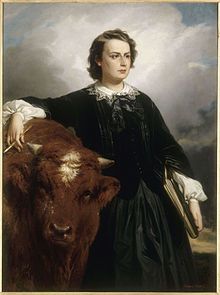 220px-Rosa Bonheur with Bull , by E L Dubufe[1]