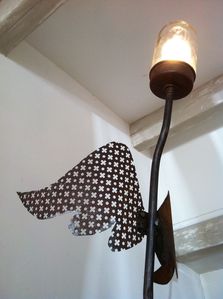 ailes, lumière, lampe