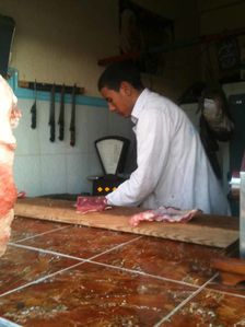 Marrakech souk boucher