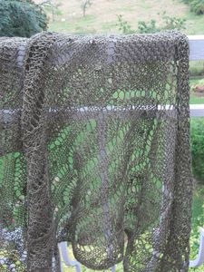 shawl vert printemps lin 5