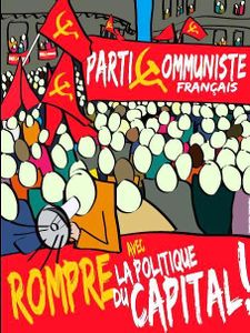 Affiche PCF rompre avec la politique du capital