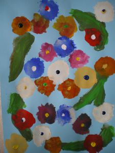 Fleurs gouache