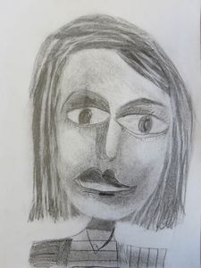 Autoportraits à la mine graphite